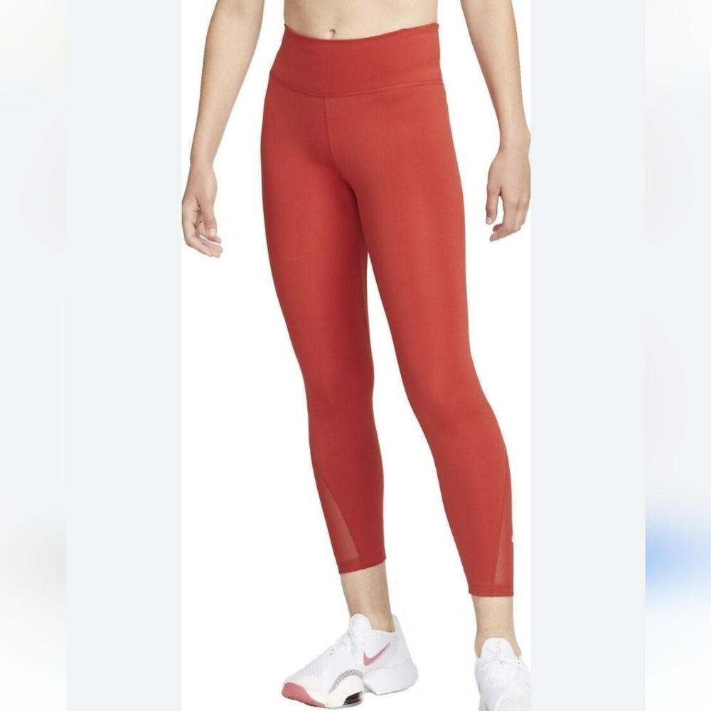 Nike Dri-Fit Mesh Detail Leggings Size Small